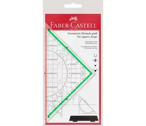Faber-Castell Teka Wielofunkcyjny trójkąt z uchwytem 20 cm