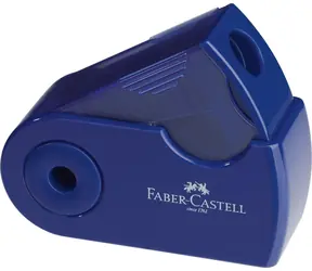 Temperówka Faber-Castell Sleeve Mini w kolorze czerwonym/niebieskim