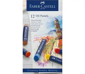 Pastele olejne Faber-Castell - kartonik 12 szt.