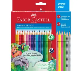 Kredki Faber-Castell Grip - opakowanie promocyjne 18+4+2 szt.