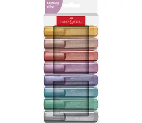 Zakreślacz Faber-Castell Textliner 46 Metallic Highlighter - opakowanie papierowe 8 szt.