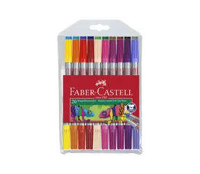 Faber-Castell Markery dwustronne - 20 szt.