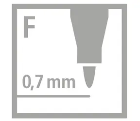 STABILO® OHPen Universal - cienki - czerwony