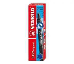 Wkład STABILO® EASYoriginal - średni - 3 szt. w opakowaniu - niebieski tusz zmazywalny
