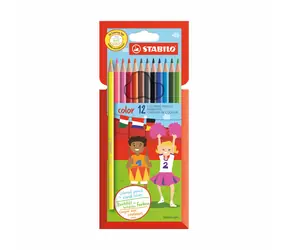 STABILO® color - zestaw 12 szt. - 12 różnych kolorów, w tym. 2 kolory neonowe