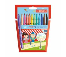STABILO® power - zestaw 12 sztuk - 12 różnych kolorów