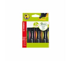 STABILO® GREEN BOSS - zestaw 4 szt. - zielony, różowy, pomarańczowy, żółty