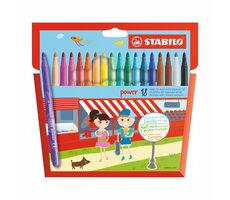 STABILO® power - zestaw 18 elementów - 18 różnych kolorów