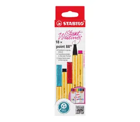 STABILO® point 88 - zestaw 18-elementowy Zick-Zack na biurko - 18 różnych kolorów
