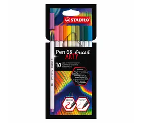 STABILO® Pen 68 pędzel - ARTY - zestaw 10 sztuk - 10 różnych kolorów
