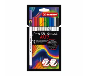 STABILO® Pen 68 pędzel - ARTY - zestaw 12 sztuk - 12 różnych kolorów