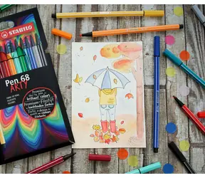 STABILO® Pen 68 - ARTY - zestaw 18 sztuk - 18 różnych kolorów