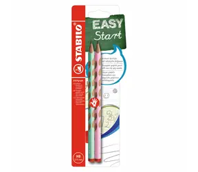 STABILO® EASYgraph pastelowa zieleń i pastelowy róż - opakowanie 2 szt.