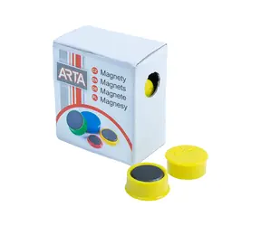 Magnesy ARTA średnica 16mm żółte (10szt. w opakowaniu)