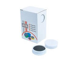 Magnesy ARTA średnica 25mm białe (10szt. w opakowaniu)