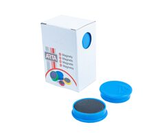 Magnesy ARTA średnica 30mm niebieskie (10szt. w opakowaniu)