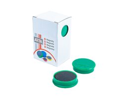 Magnesy ARTA średnica 30mm zielone (10szt. w opakowaniu)