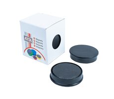 Magnesy ARTA średnica 40mm czarne (4szt. w opakowaniu)