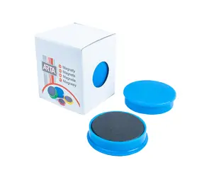 Magnesy ARTA średnica 40mm niebieskie (4szt. w opakowaniu)