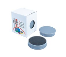 Magnesy ARTA średnica 40mm szare (4szt. w opakowaniu)