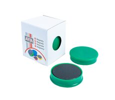 Magnesy ARTA średnica 40mm zielone (4szt. w opakowaniu)