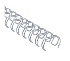 COPIERLAND Grzbiety druciane 7/16" - 3:1 - 11 mm - srebrne - 100 szt.