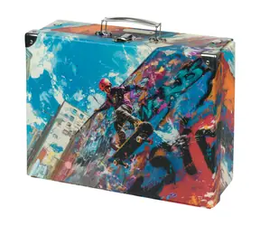 BAAGL składana torba szkolna Skatepark z mocowaniami / 32,5 x 10,5 x 26 cm