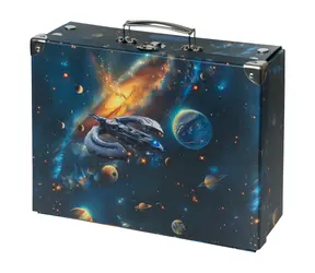 BAAGL Walizka szkolna składana Universe z okuciami / 32,5 x 10,5 x 26 cm