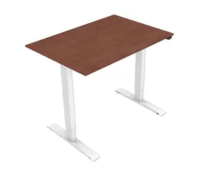 Neutralle MOKT75120TNN Biurko wiśniowo-białe / elektrycznie regulowana wysokość / 75x120cm / nośność 70kg