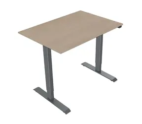 Neutralle MOKJ75140ANN Biurko robocze klonowo-szare / elektrycznie regulowana wysokość / 75x140cm / nośność 70kg