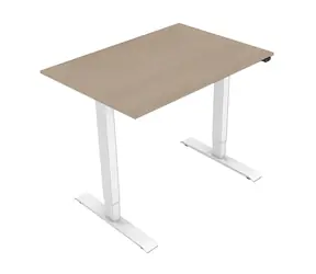 Neutralle MOKJ75140TNN Stół roboczy klonowo-biały / elektrycznie regulowana wysokość / 75x140cm / nośność 70kg