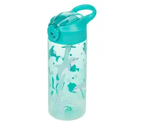 BAAGL Tritan butelka do picia ze słomką Dolphin 500 ml