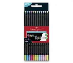 Kredki trójkątne Faber-Castell / 12 szt. / neonowo-pastelowe