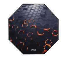 Nierozpakowany - Marvo GM03 czarny / mata pod krzesło / antypoślizgowa / 1100 x 1100 x 2 mm / nierozpakowany