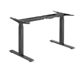 Brateck M08-23DE czarny / Podstawa stołu z regulacją wysokości / elektrycznie regulowana wysokość / 62-128 cm / nośność 100 kg