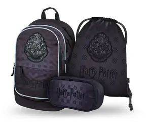 Zestaw BAAGL 3 Core Harry Potter Hogwarts czarny: plecak, piórnik, torba