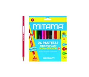 Kredki MITAMA trójkątne 3,3 mm (24 szt.)