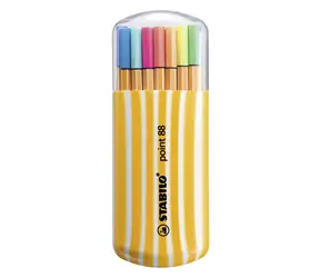 STABILO® point 88 - Cienkopis - zestaw 20 szt. Zebrui - 20 różnych kolorów, w tym 5 neonowych