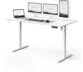 SENSE7 NOJO LIGHT Biurko robocze białe / elektrycznie regulowana wysokość / 140 x 70 cm / nośność 70 kg