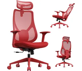 SENSE7 MOYO czerwony / Fotel ergonomiczny biurowy / nośność 150 kg