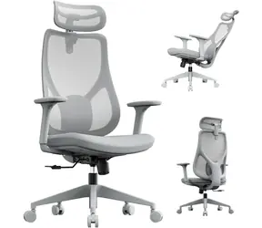 SENSE7 Moyo szary / Fotel ergonomiczny biurowy / nośność 150 kg