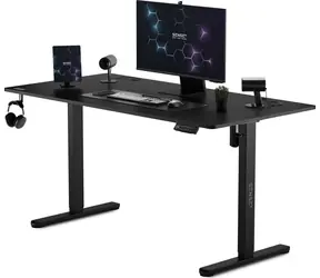 Biurko SENSE7 Nojo, czarne / wysokość regulowana elektrycznie / 140 x 70 cm / nośność 80 kg