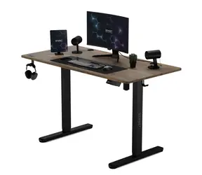 SENSE7 Nojo Biurko robocze czarny dąb / elektrycznie regulowana wysokość / 120 x 60 cm / nośność 70 kg