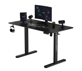 Biurko SENSE7 Nojo, czarne / wysokość regulowana elektrycznie / 120 x 60 cm / nośność 70 kg