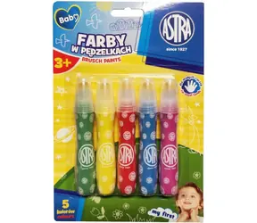 Farby ASTRA w pędzlach 5 szt.