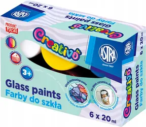 ASTRA CREATIVO Farby do szkła 6x20ml