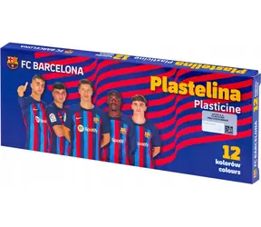 ASTRA Plastelina 12 kolorów FC Barcelona