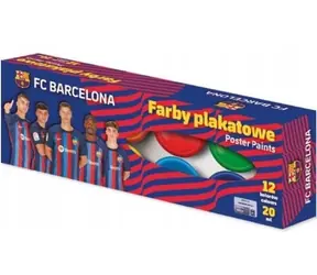Farby temperowe ASTRA 12x20ml FC Barcelona / od 3 lat