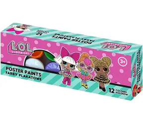 Farby temperowe ASTRA 12x20ml LOL Surprise / od 3 lat