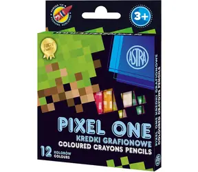Kredki kaolinowe ASTRA Pixel One 12 szt. 